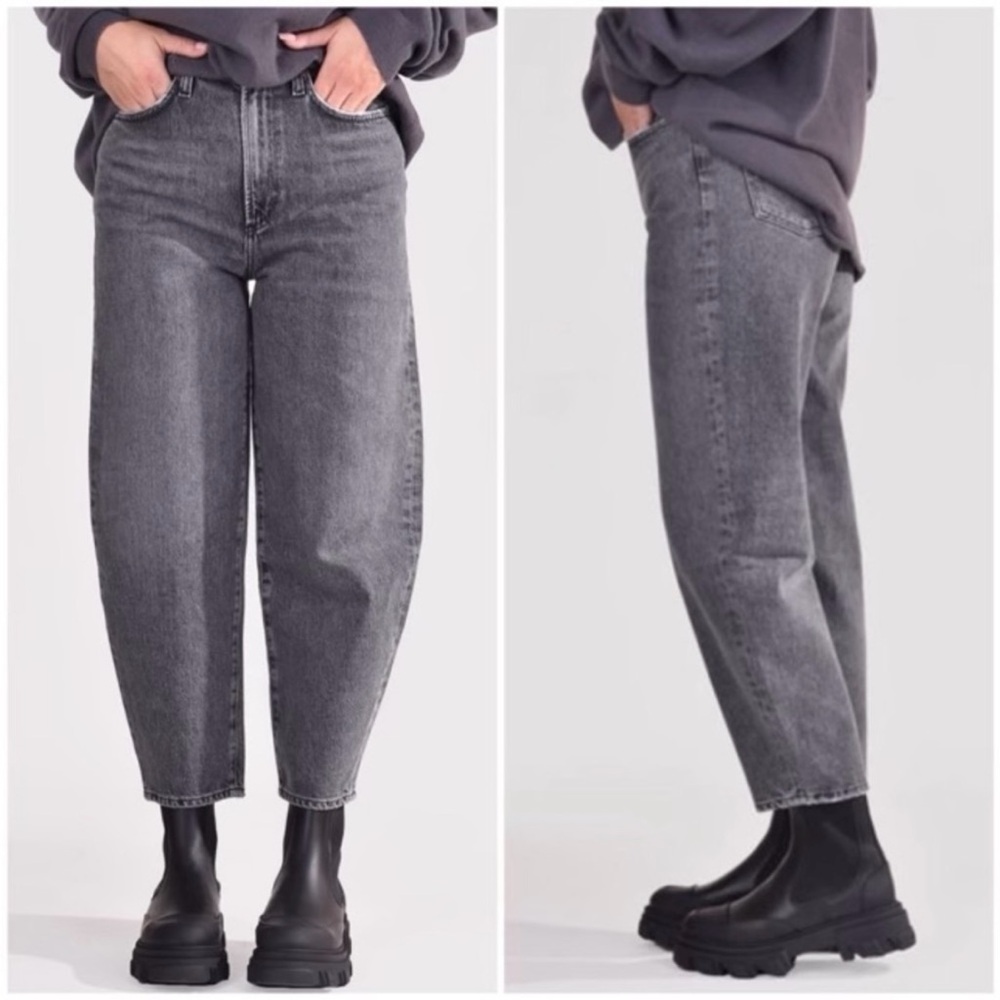 AGOLDE Balloon Jeans in Black Tea Wash Size 26 EUC